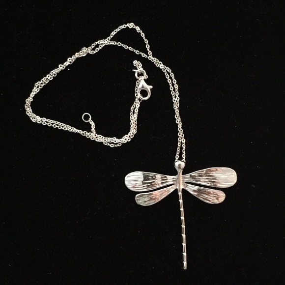 Sterling Silver Dragonfly Necklace - Picture 2 of 8